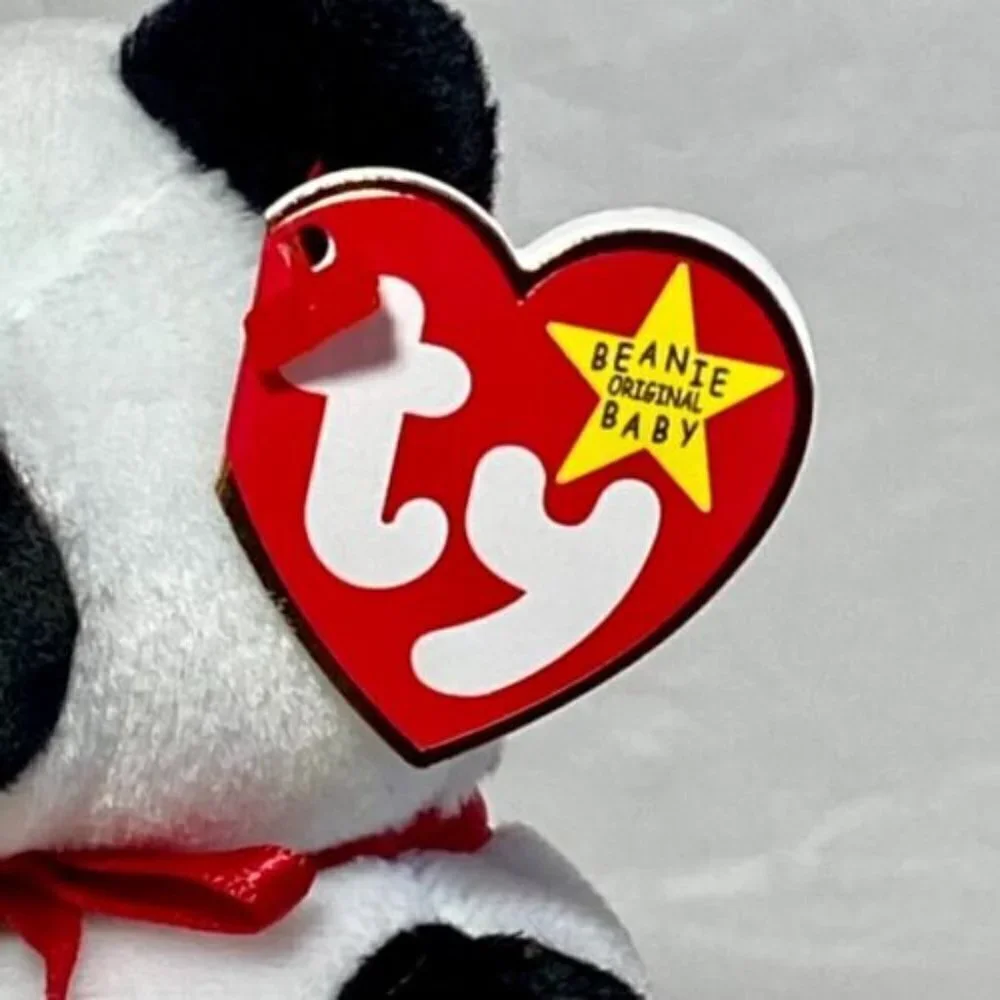 Ty Beanie‎ Baby Original Fortune Panda Bear Retired 1997/1998 Tag Errors Rare